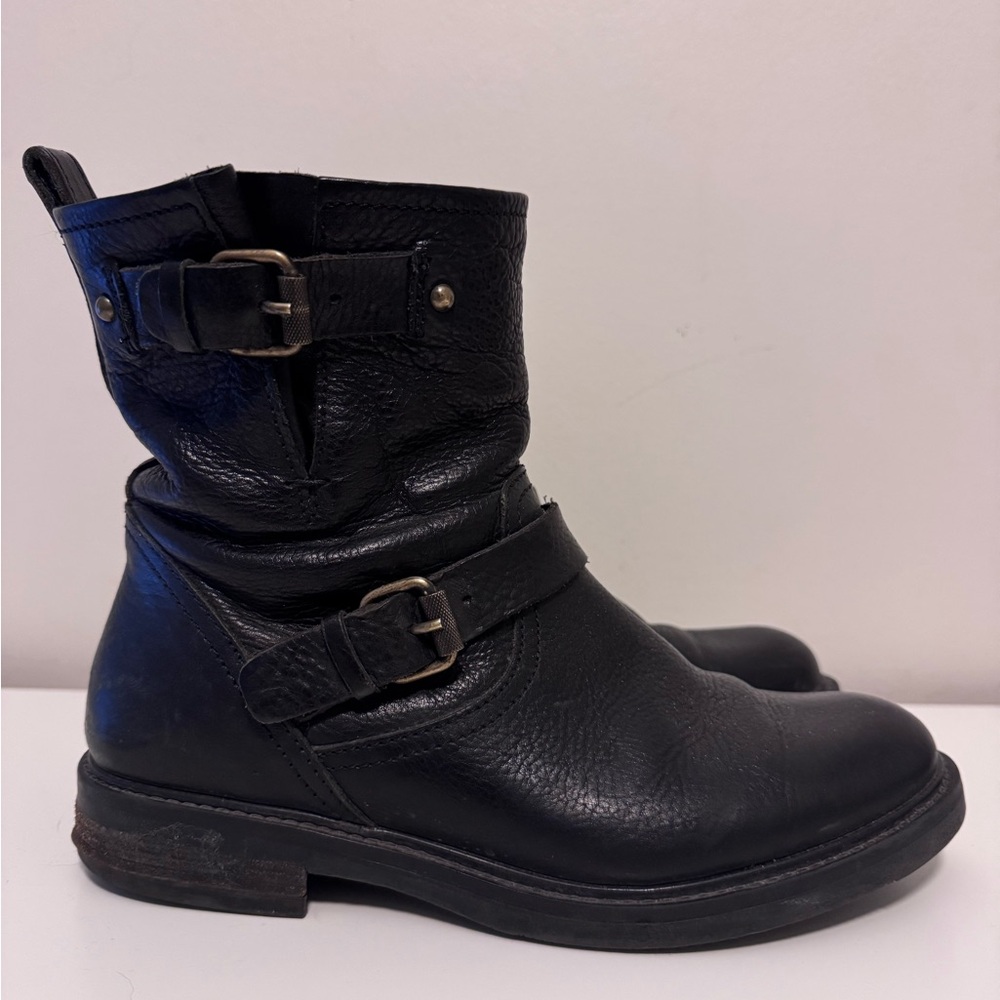 J. Crew Black Combat & Moto Boots